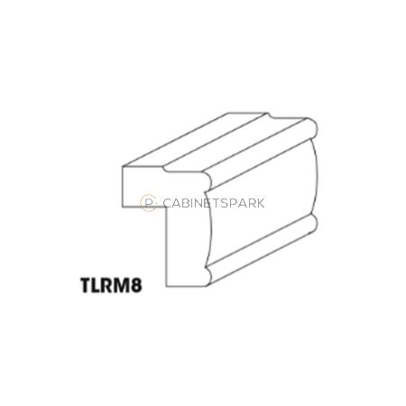 Forevermark AX-TLRM8 Traditional Light Rail Molding | Xterra Blue Shaker