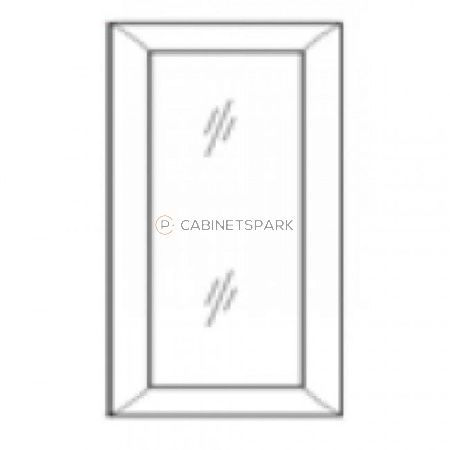 Forevermark AN-W1536GD Wall Cabinet Glass Door | Nova Light Grey Shaker