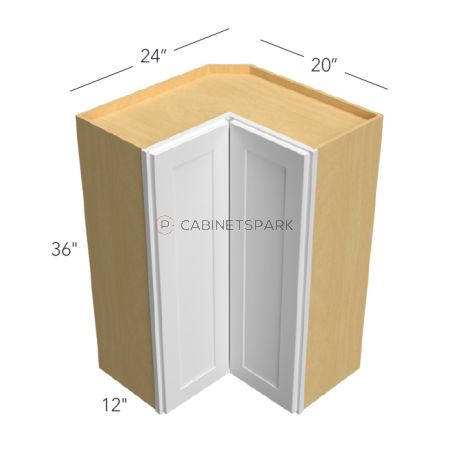 Fabuwood GC-WPC2436 Wall Pie Cut Corner Cabinet | Galaxy Cobblestone