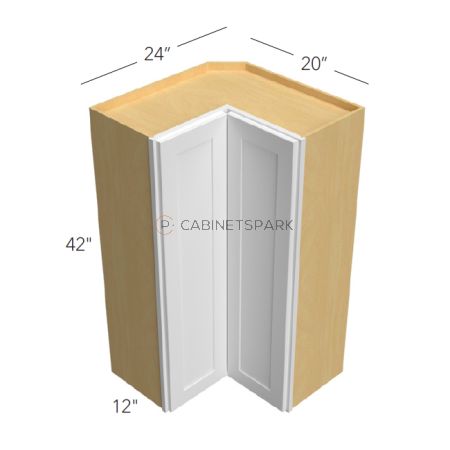 Fabuwood GI-WPC2442 Wall Pie Cut Corner Cabinet | Galaxy Indigo