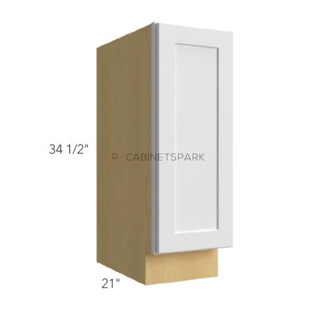 Fabuwood OF-VB15FD Single Door Vanity Base Cabinet | Onyx Frost