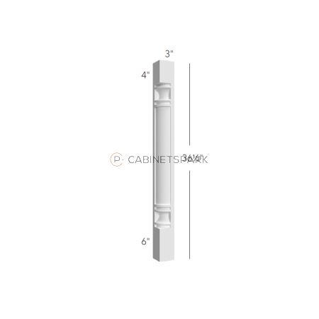 Fabuwood FN-CP36 Cabinet Corner Post | Fusion Nickel