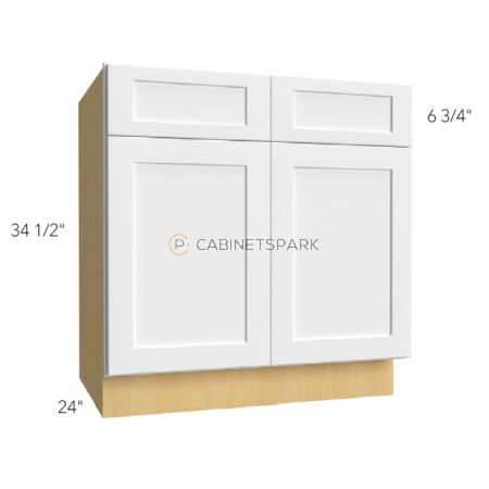 Fabuwood FO-B42 Double Door Base Cabinet | Fusion Oyster