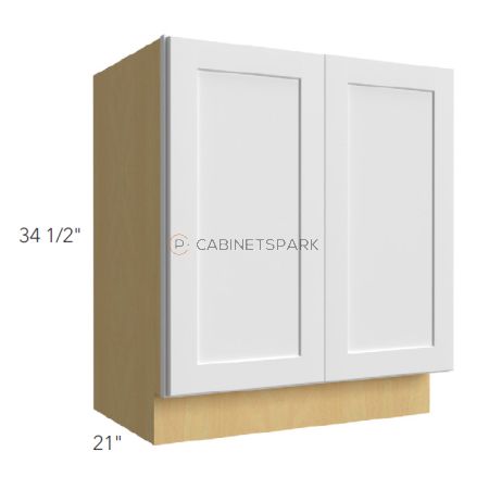 Fabuwood IN-VB33FD Double Door Vanity Base Cabinet | Imperio Nickel