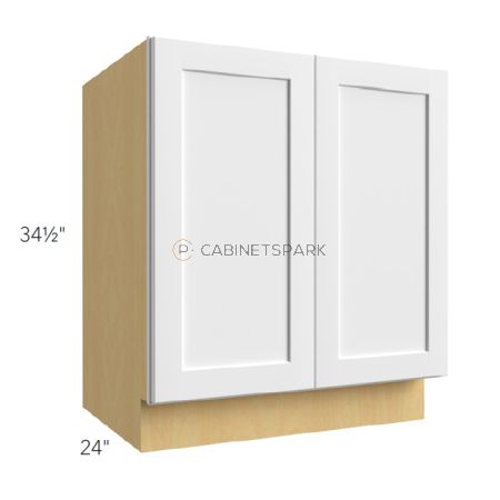 Fabuwood FO-B24FD Double Door Base Cabinet | Fusion Oyster