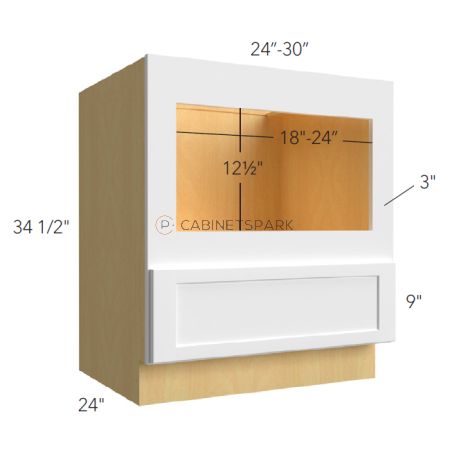 Fabuwood FB-BMC30 Microwave Base Cabinet | Fusion Blanc