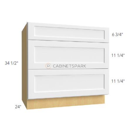 Fabuwood HF-DB36 Drawer Pack Base Cabinet | Hallmark Frost