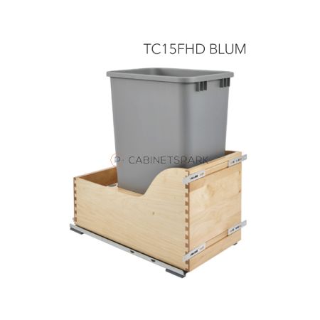 Fabuwood TC15FHD-BLUM Full Height Cabinet Trash Can