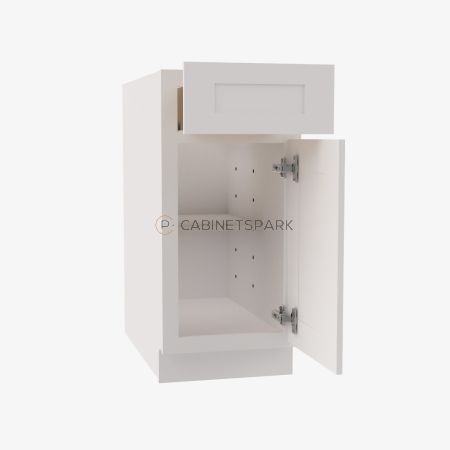 Forevermark AW-FB09 Single Door Base Cabinet | Ice White Shaker