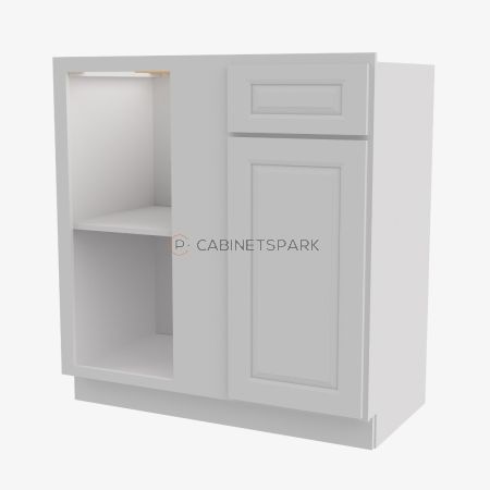 Forevermark GW-BBLC39/42-36"W Base Blind Corner Cabinet | Gramercy White