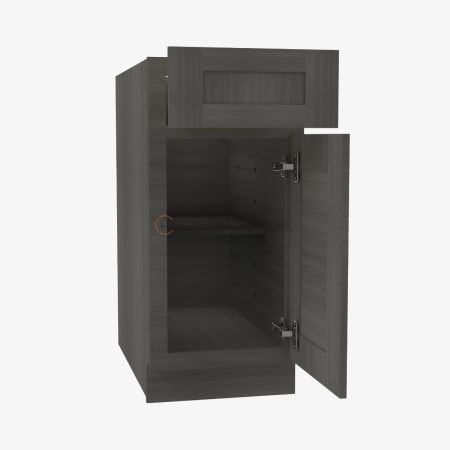 Forevermark AG-B09 Single Door Base Cabinet | Greystone Shaker