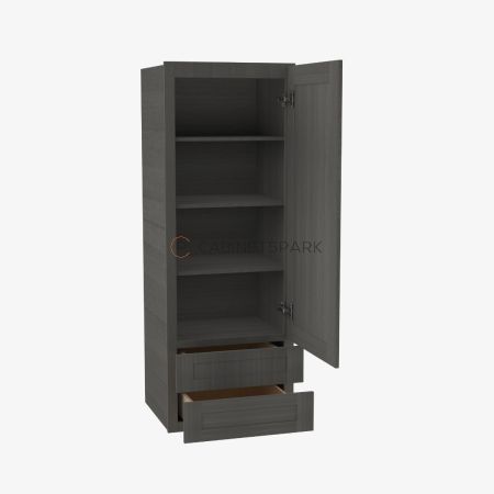 Forevermark AG-W2D1848 Wall Cabinet With 2 Built-In Drawers | Greystone Shaker
