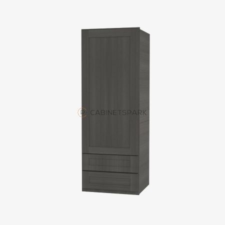 Forevermark AG-W2D1848 Wall Cabinet With 2 Built-In Drawers | Greystone Shaker