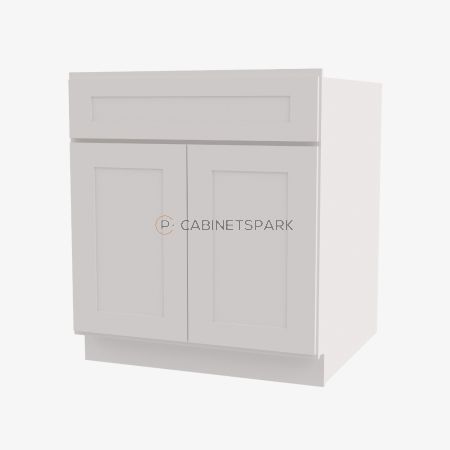 Forevermark AW-B30B Double Door Base Cabinet | Ice White Shaker