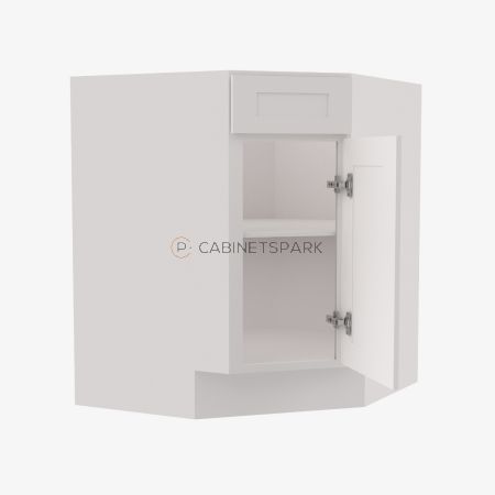 Forevermark AW-BDCF36 Base Diagonal Corner Sink Cabinet | Ice White Shaker