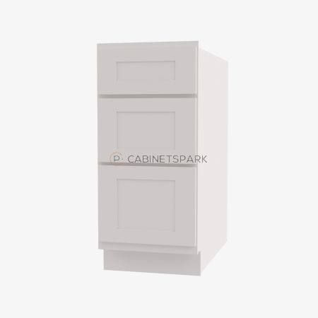 Forevermark AW-DB24(3) Drawer Pack Base Cabinet | Ice White Shaker