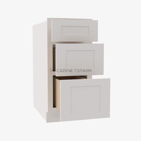Forevermark AW-DB30(3) Drawer Pack Base Cabinet | Ice White Shaker