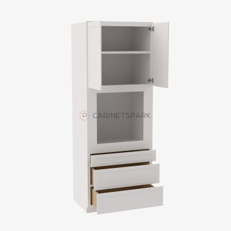 Forevermark AW-OC3396B Tall Oven Cabinet | Ice White Shaker