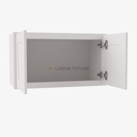 Forevermark AW-W3018B Double Door Wall Cabinet | Ice White Shaker