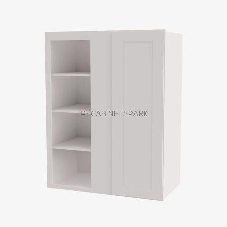 Forevermark AW-WBLC30/33-3030 Wall Blind Corner Cabinet | Ice White Shaker