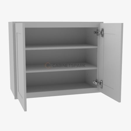 Forevermark AB-W2736B Double Door Wall Cabinet | Lait Grey Shaker