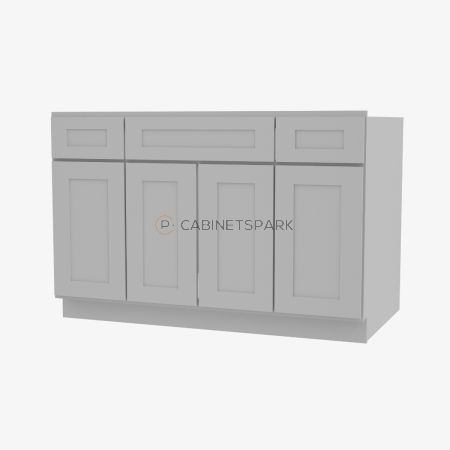 Forevermark AB-S4821B12D-34-1/2" Sink Base Combo Vanity with Drawers | Lait Grey Shaker