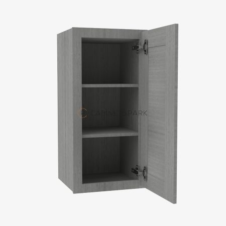 Forevermark TG-W1236 Single Door Wall Cabinet | Midtown Grey