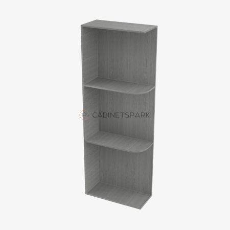 Forevermark TG-WES542 Wall End Shelf with Open Shelves | Midtown Grey