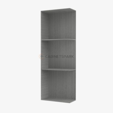 Forevermark TG-WES542 Wall End Shelf with Open Shelves | Midtown Grey