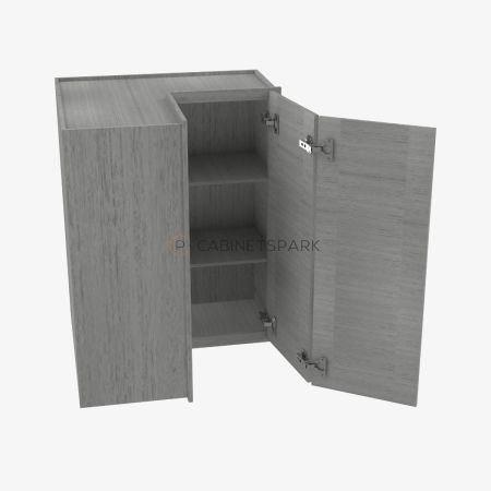 Forevermark TG-WSQ2430 Easy Reach Wall Corner Cabinet | Midtown Grey