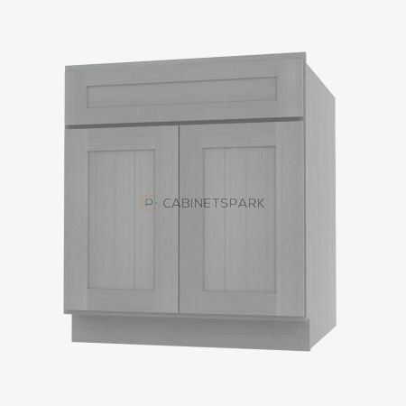 Forevermark AN-B30B Double Door Base Cabinet | Nova Light Grey Shaker