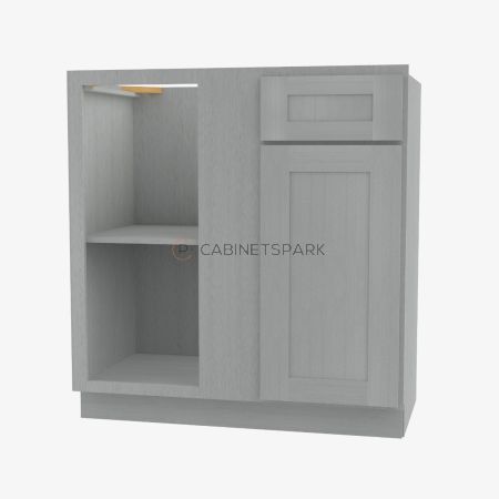 Forevermark AN-BBLC39/42-36"W Base Blind Corner Cabinet | Nova Light Grey Shaker
