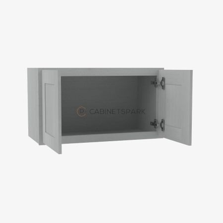 Forevermark AN-W2415B Double Door Wall Cabinet | Nova Light Grey Shaker