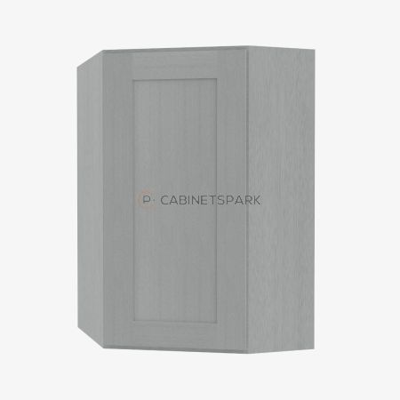 Forevermark AN-WDC2430 Wall Diagonal Corner Cabinet | Nova Light Grey Shaker