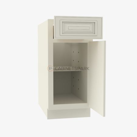 Forevermark SL-B15 Single Door Base Cabinet | Signature Pearl