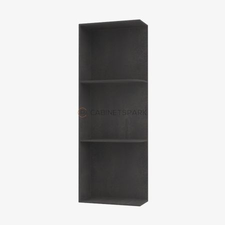 Forevermark TS-WES536 Wall End Shelf with Open Shelves | Townsquare Grey