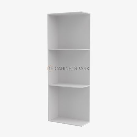 Forevermark TW-WES530 Wall End Shelf with Open Shelves | Uptown White