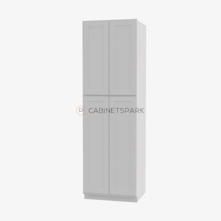 Forevermark TW-WP2484B Tall Wall Pantry Double Door Cabinet | Uptown White