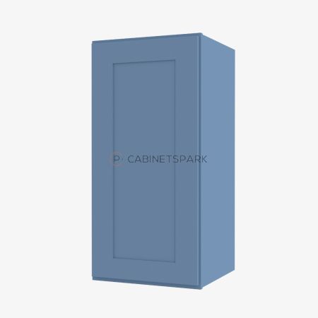 Forevermark AX-W0930 Single Door Wall Cabinet | Xterra Blue Shaker