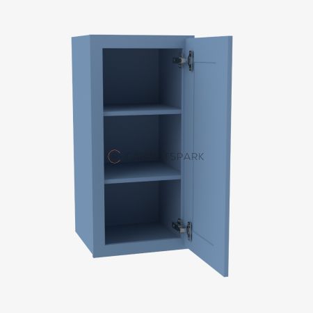 Forevermark AX-W1836 Single Door Wall Cabinet | Xterra Blue Shaker