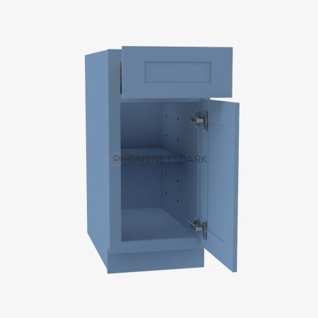Forevermark AX-B21 Single Door Base Cabinet | Xterra Blue Shaker