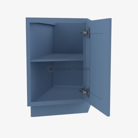 Forevermark AX-BTC12L Base Transitional Cabinet Left | Xterra Blue Shaker