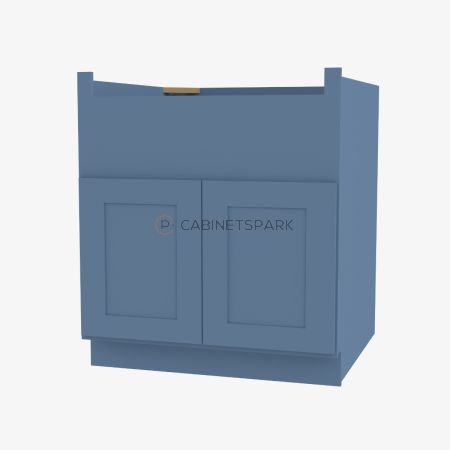 Forevermark AX-FSB33B Farm Sink Base Cabinet | Xterra Blue Shaker