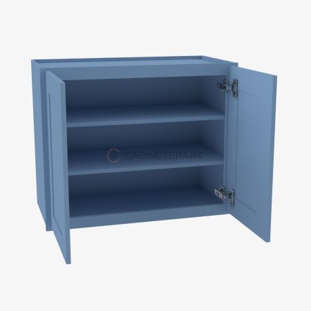 Forevermark AX-W2742B Double Door Wall Cabinet | Xterra Blue Shaker