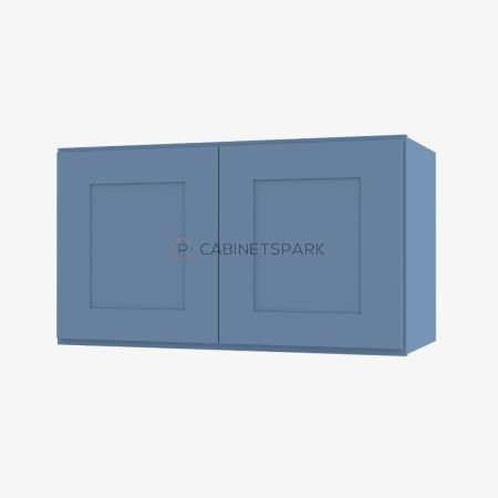 Forevermark AX-W3024B Double Door Wall Cabinet | Xterra Blue Shaker