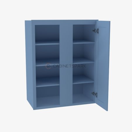 Forevermark AX-WBLC30/33-3036 Wall Blind Corner Cabinet | Xterra Blue Shaker