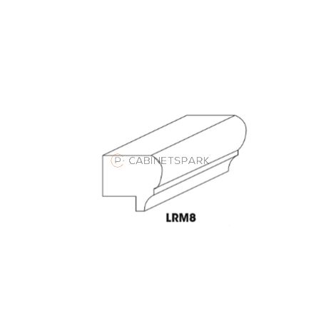 Forevermark GW-LRM8 Light Rail Molding | Gramercy White