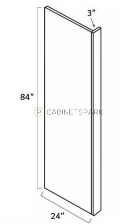 Forevermark GW-REP2496(3)-3/4” Refrigerator End Panel | Gramercy White